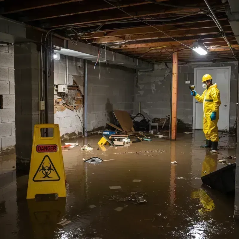 Flooded Basement Electrical Hazard in Macon County, TN Property